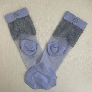 Lululemon sheer sparkle mid-crew socks 💜